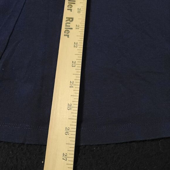 Isaac Mizrahi Live Womens Top Blue Size 1X Cotton Blend Stretch Pullover - Picture 4 of 12